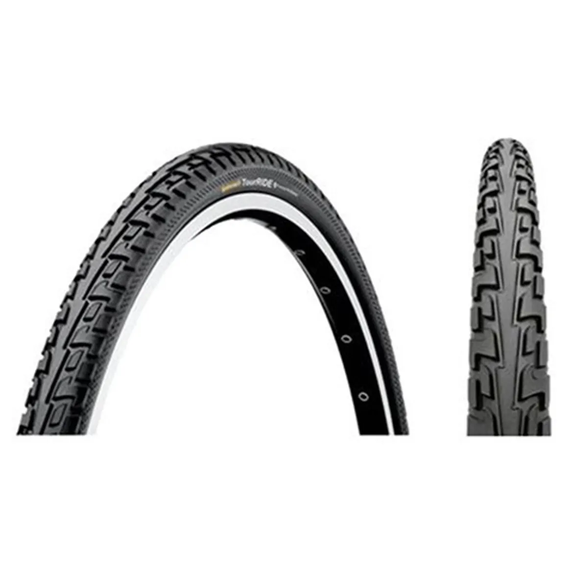 CONTINENTAL RIDE TOUR ULKORENGAS 28" 47-622 PISTOSUOJATTU, MUSTA
