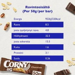 CORNY BIG VÄLIPALAPATUKKA SUKLAA 50 G