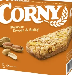 CORNY VÄLIPALAPATUKKA PEANUT SWEET & SALTY 6X25G 150 G