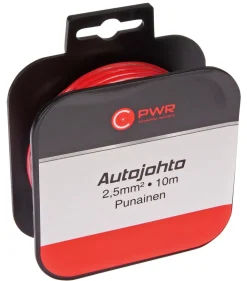 C-PWR AUTOJOHTO 2,5MM2 PUNAINEN 10M