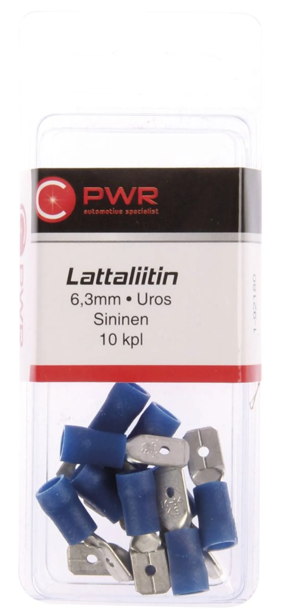 C-PWR LATTALIITIN 6,3MM UROS SININEN 10KPL