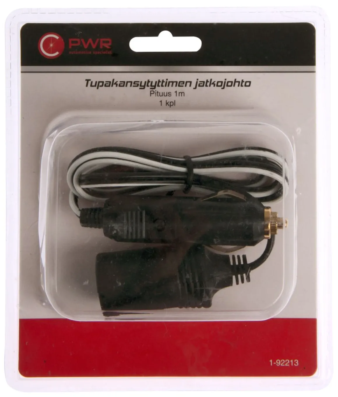 C-PWR TUPAKANSYTYTTIMEN JATKOJOHTO 1M 1KPL