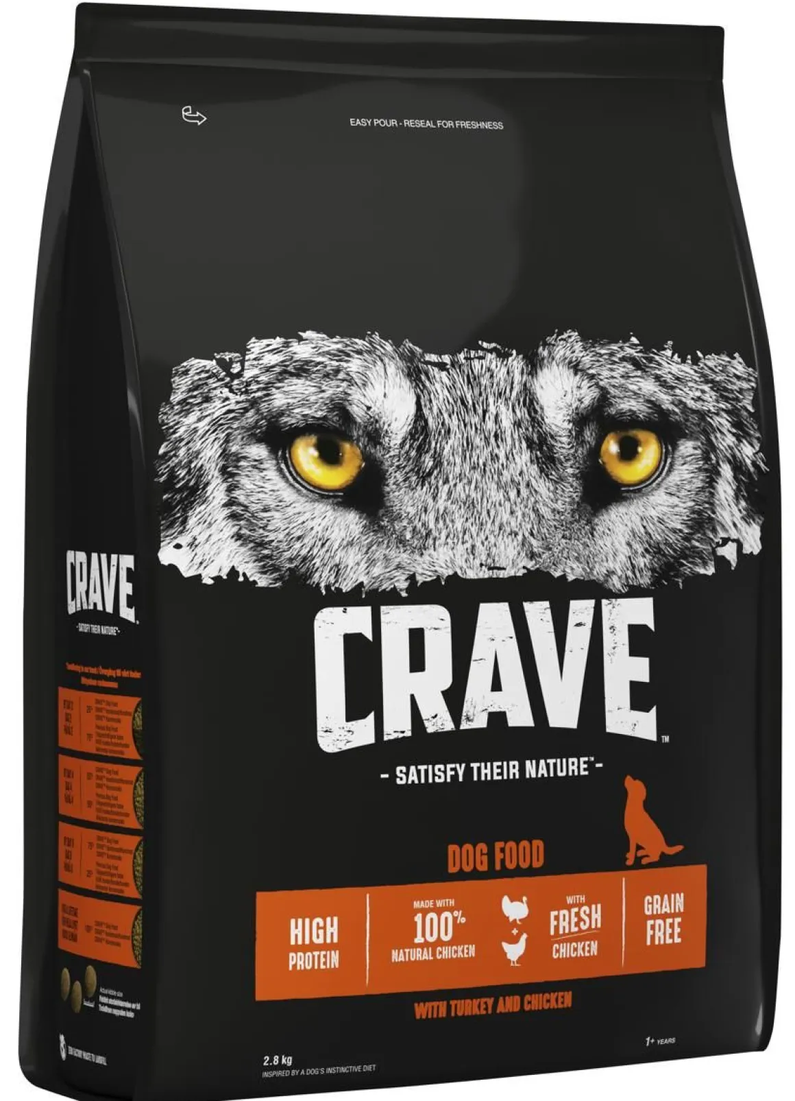 CRAVE KOIRAN TÄYSRAVINTO ADULT KALKKUNAA&KANAA 2,8 KG