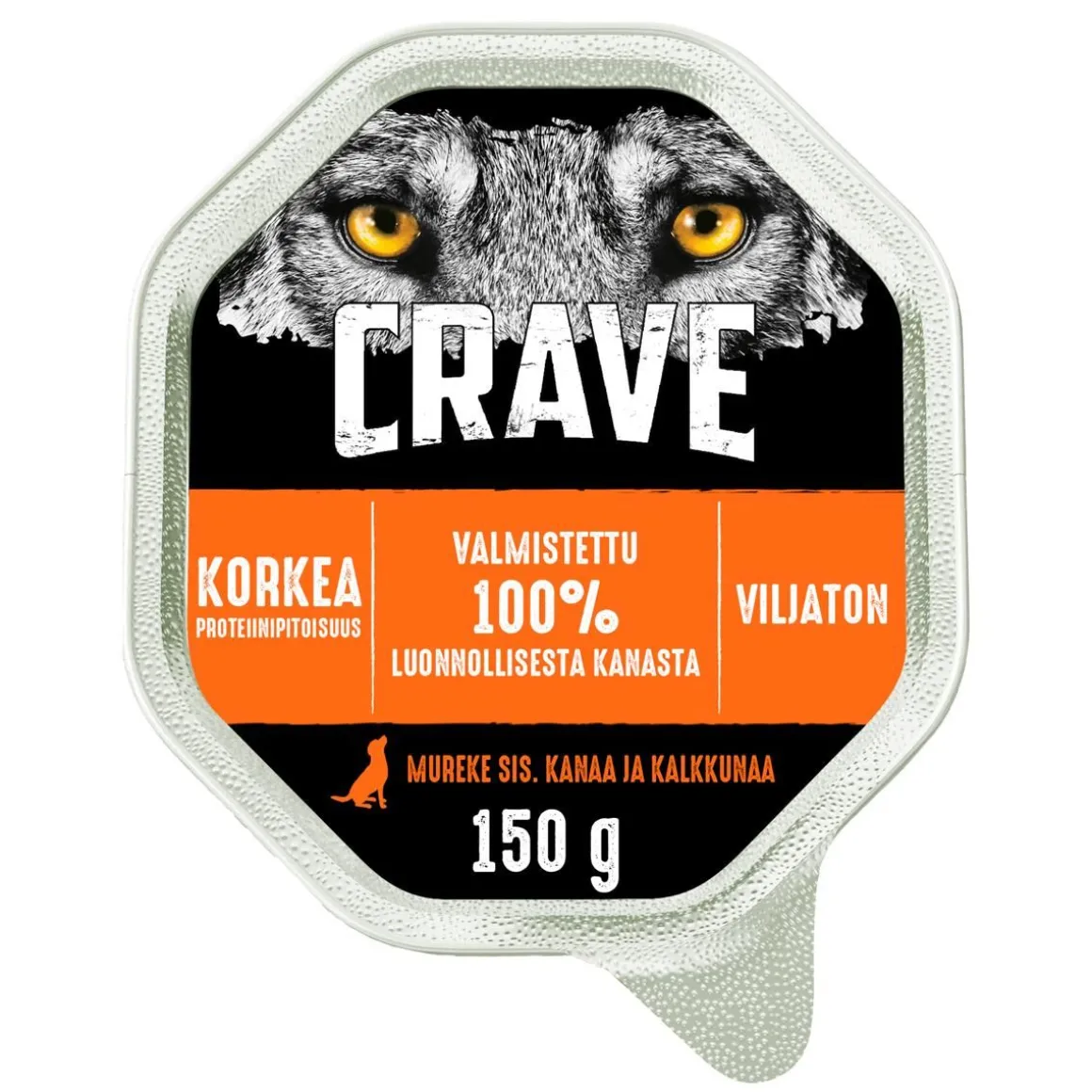 CRAVE KOIRAN ANNOSATERIA KANA-KALKKUNA 150 G