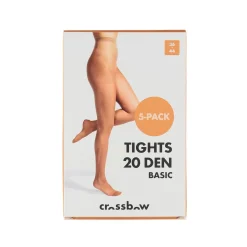 CROSSBOW NAISTEN 5-PACK SUKKAHOUSUT 20DEN CREPE, KOKO 36/44