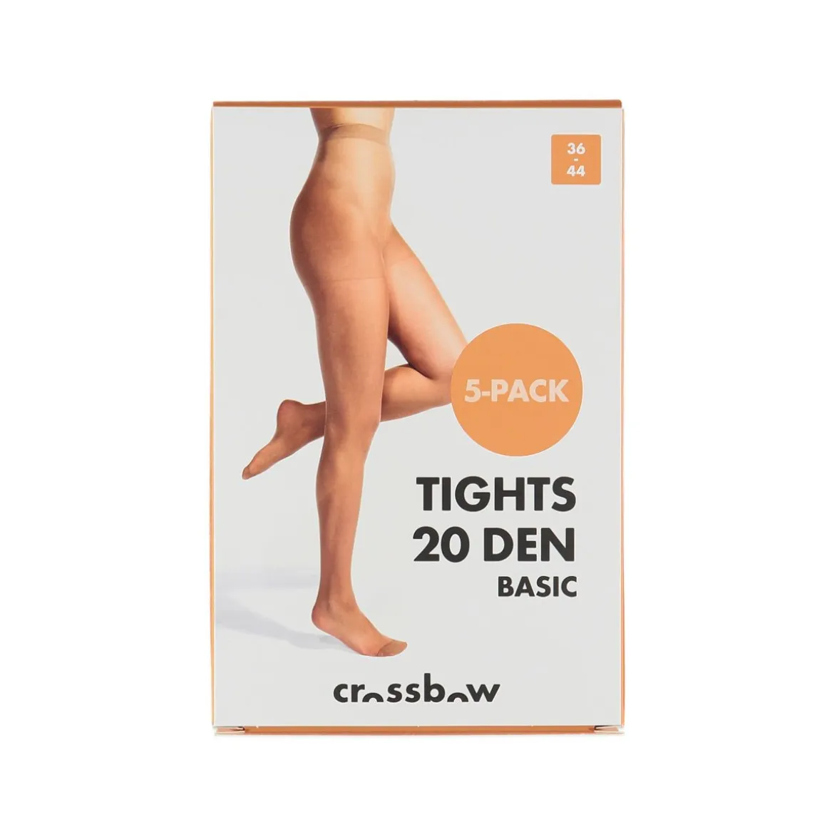 CROSSBOW NAISTEN 5-PACK SUKKAHOUSUT 20DEN CREPE, KOKO 36/44