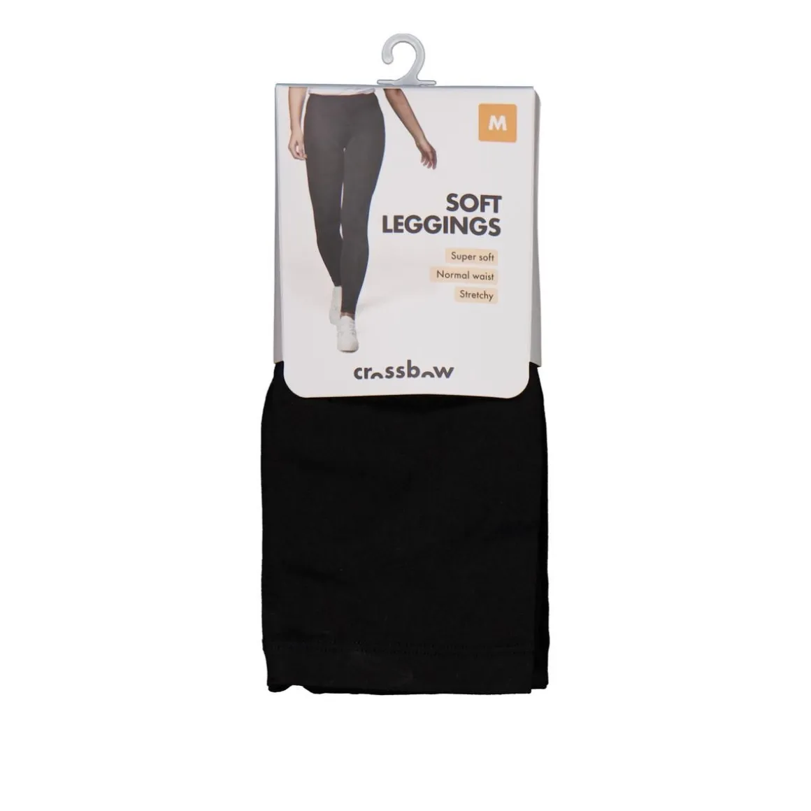 CROSSBOW NAISTEN SOFT LEGGINGS, MUSTA LAJITELMA
