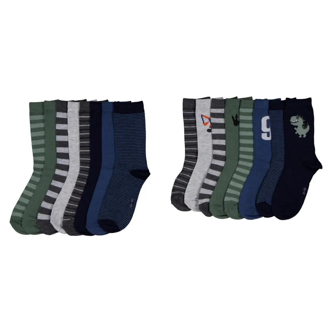 CROSSBOW POIKIEN 8-PACK SUKAT, VÄRILAJITELMA, KOOT 25/27-37/39