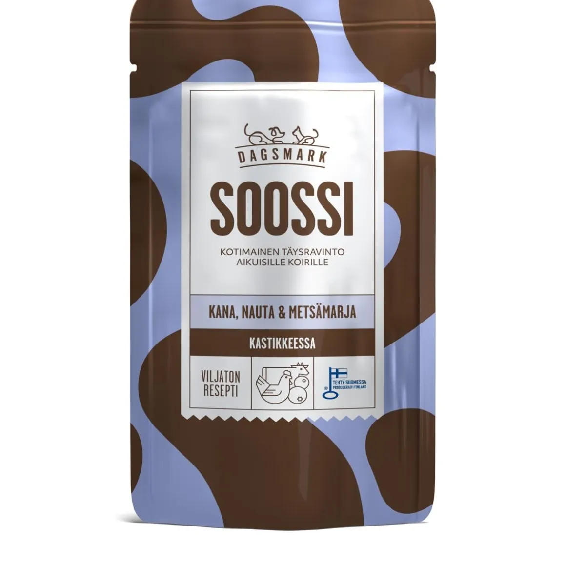 DAGSMARK KOIRAN ANNOSATERIA SOOSSI ADULT KANA-NAUTA-METSÄMARJA 120 G