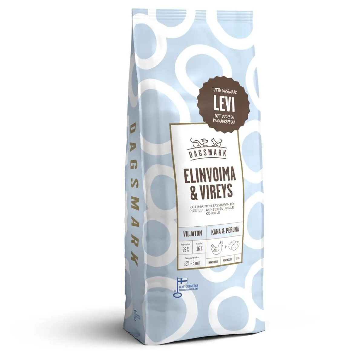 DAGSMARK TÄYSRAVINTO ELINVOIMA & VIREYS VILJATON KANA-PERUNA 2 KG