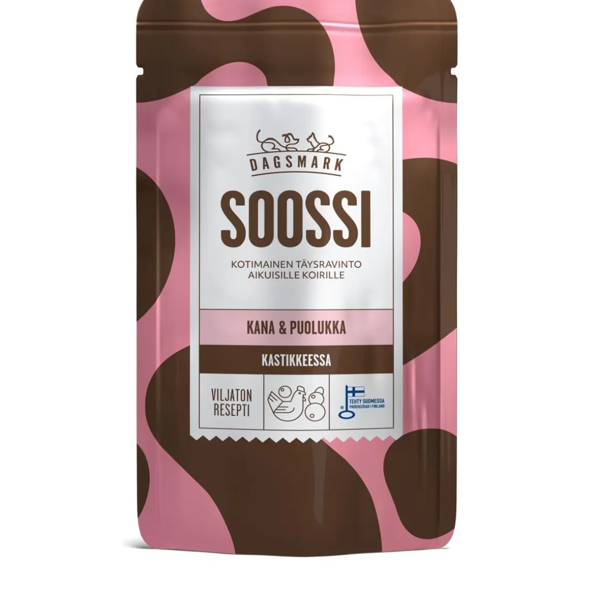DAGSMARK KOIRAN ANNOSATERIA SOOSSI ADULT KANA-PUOLUKKA KASTIKKE 120 G