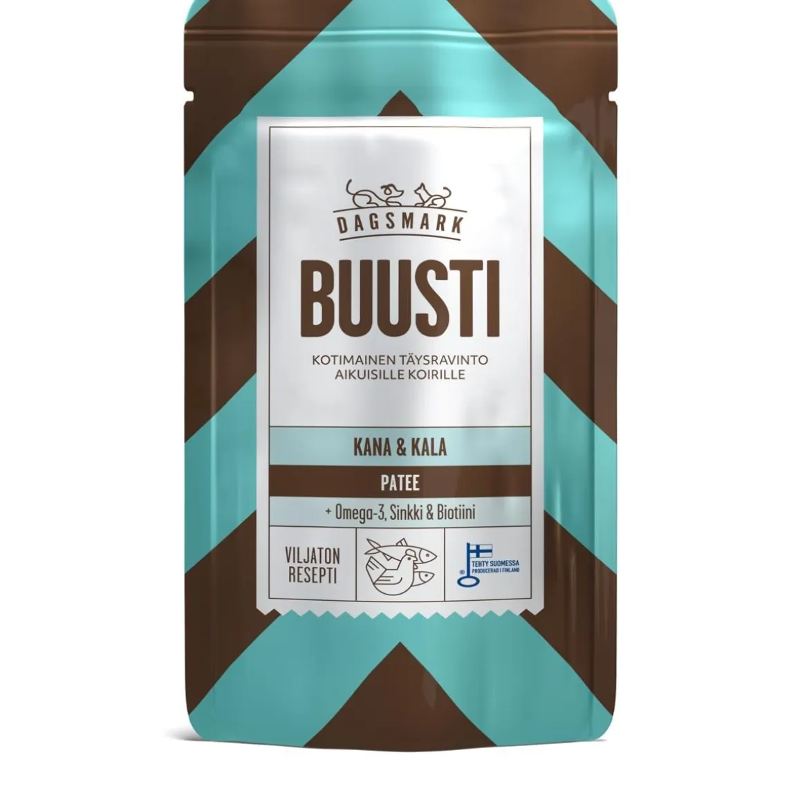 DAGSMARK KOIRAN ANNOSATERIA BUUSTI ADULT KANA-KALA PATEE 90 G