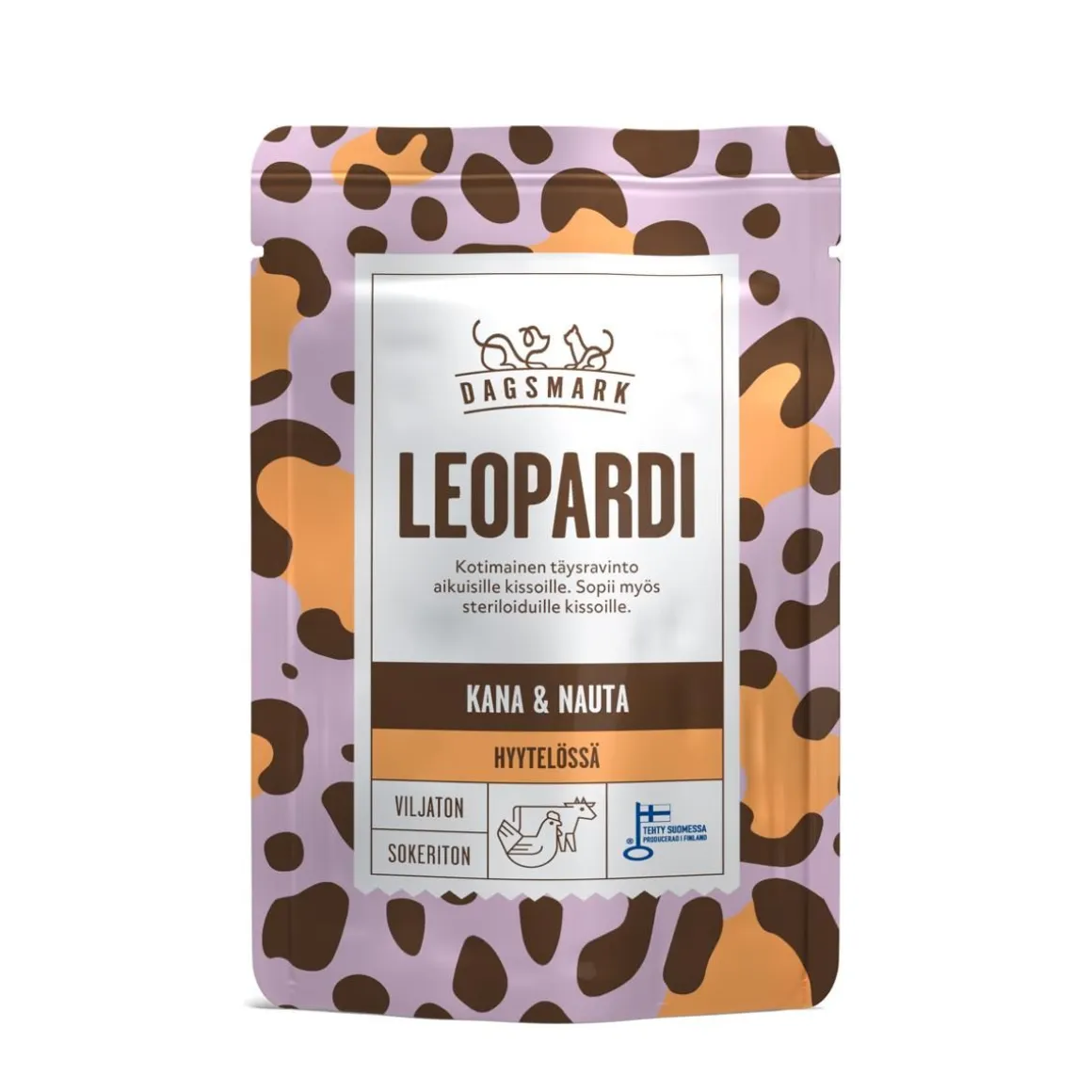DAGSMARK LEOPARDI KISSAN ANNOSATERIA KANA-NAUTA HYYTELÖSSÄ 8