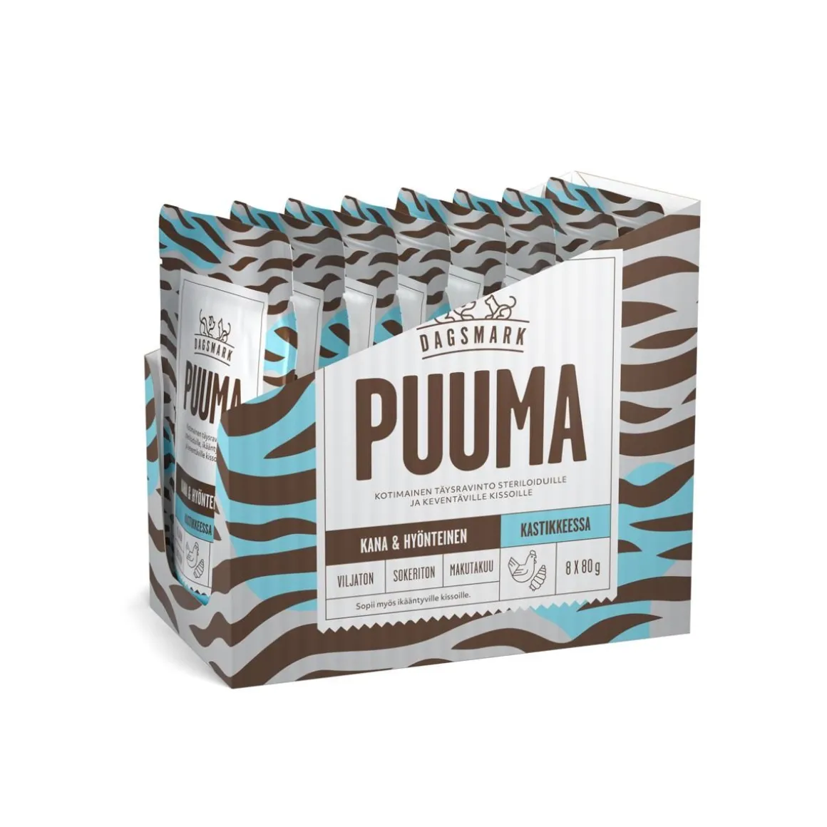 DAGSMARK PUUMA KISSAN ANNOSATERIA KASTIKKEESSA LEIKATULLE KISSA 640 G