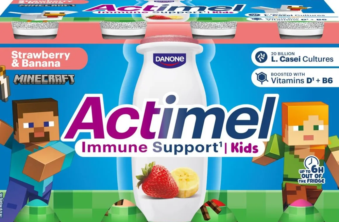 DANONE ACTIMEL KIDS MANSIKKA-BANAANI 8*100G 800 G