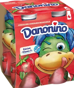 DANONE DANONINO JOGURTTIJUOMA MANSIKKA 4*100G 400 G