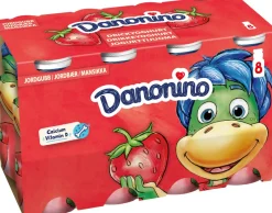 DANONE DANONINO JOGURTTIJUOMA MANSIKKA 8*100G 800 G