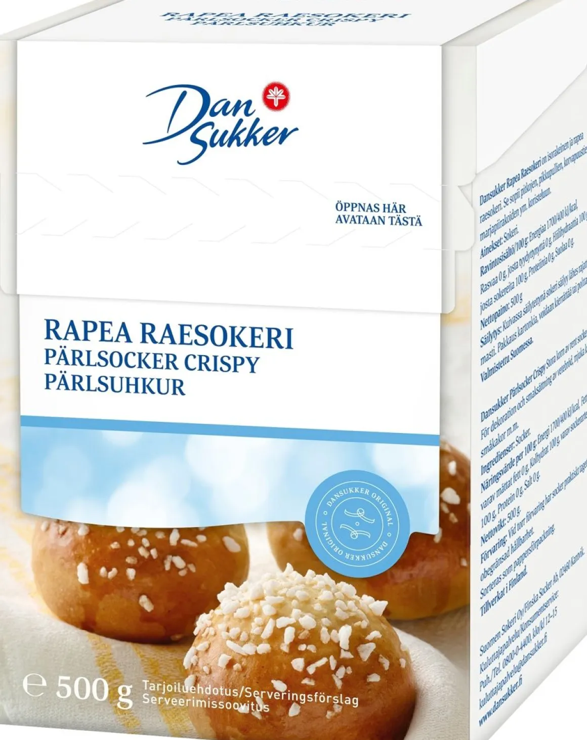 DANSUKKER RAESOKERI RAPEA 500 G