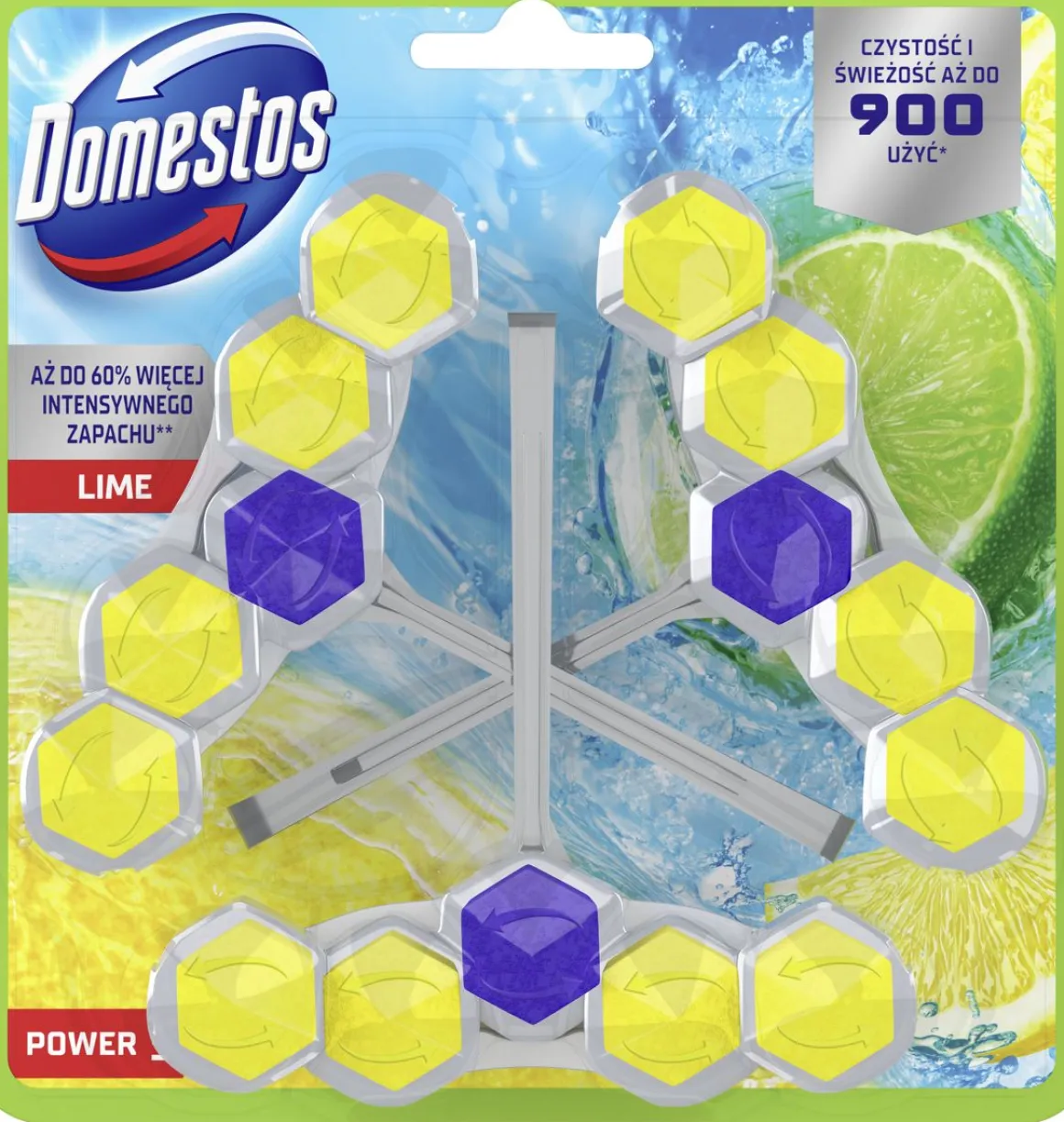 DOMESTOS WC-RAIKASTIN POWER 5 LIME 3-PACK 3 KPL