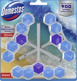 DOMESTOS  WC-RAIKASTIN POWER 5 OCEAN 3-PACK 3 KPL