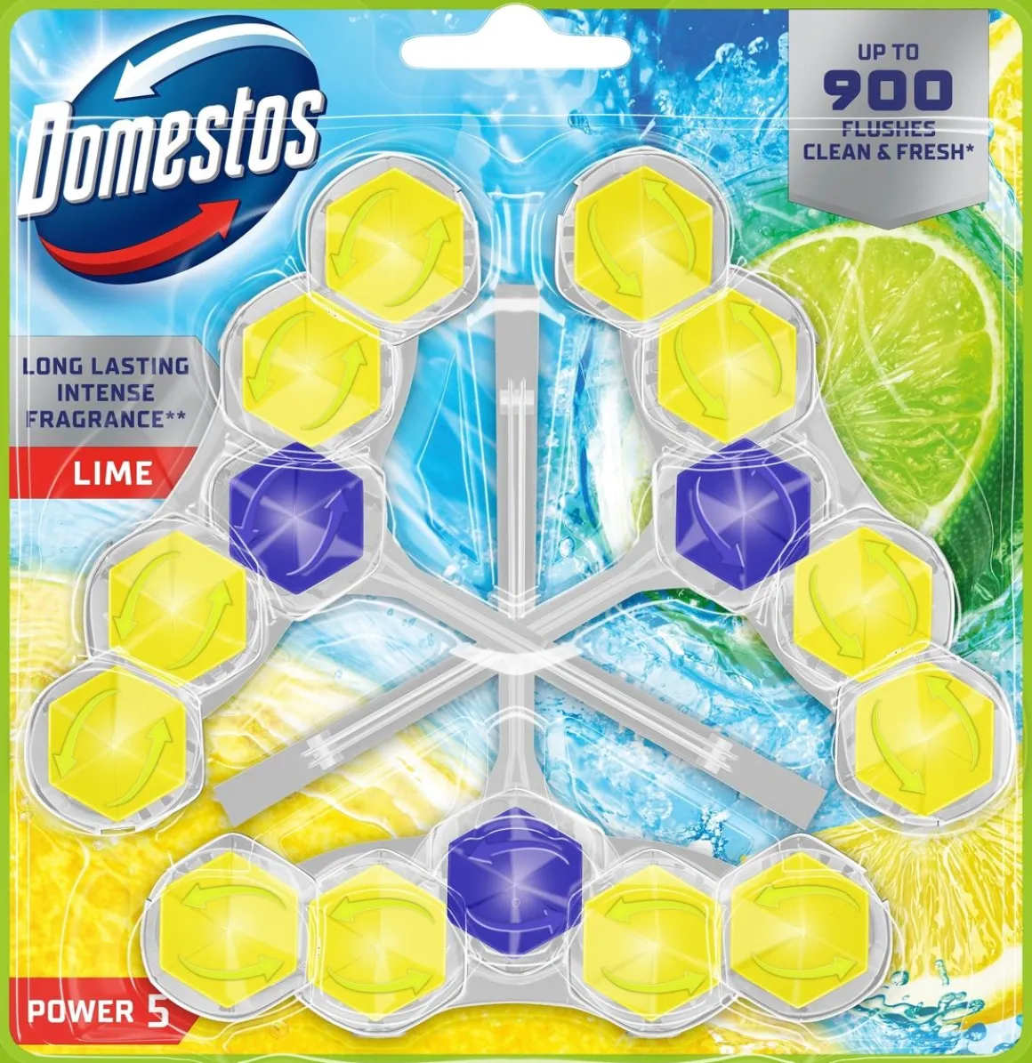 DOMESTOS WC-RAIKASTIN POWER 5 LIME 3-PACK 3 KPL