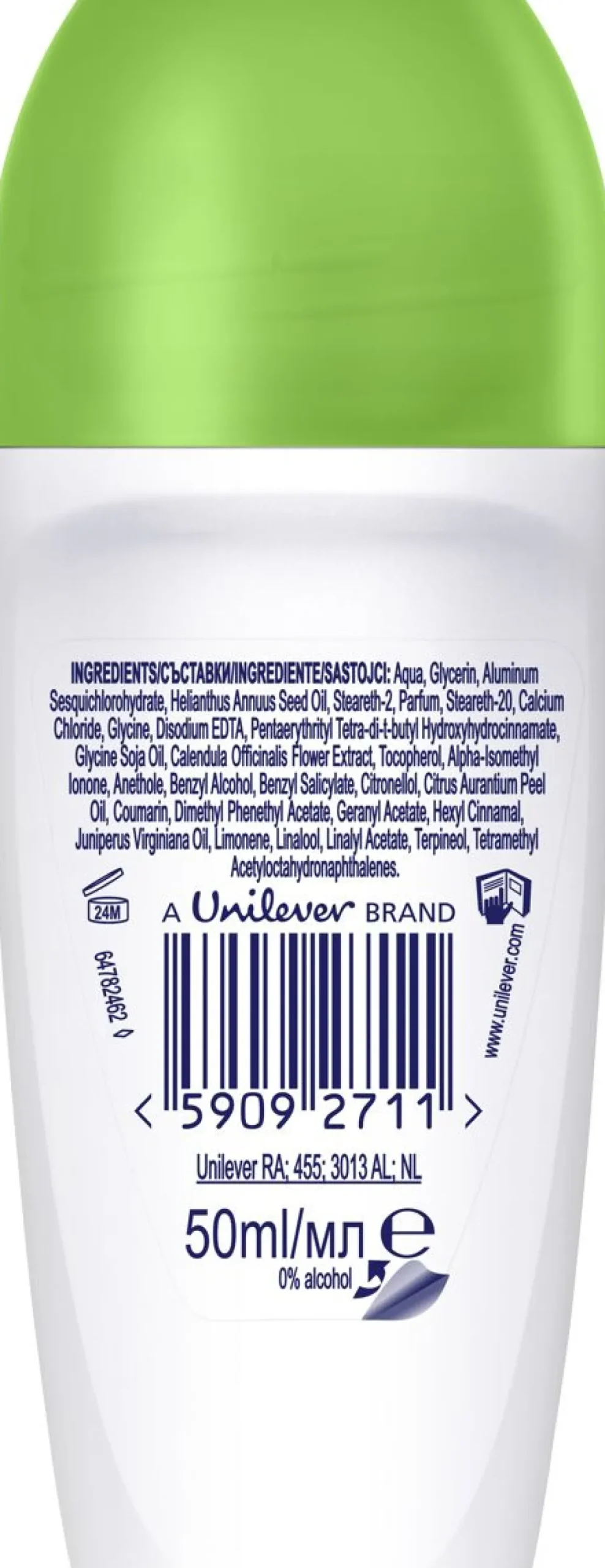 DOVE 72H ROLL-ON ADVANCED CARE CUCUMB&GREENTEA 50 ML