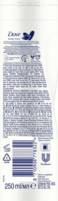 DOVE RESTORING RITUAL VARTALOVOIDE 250 ML