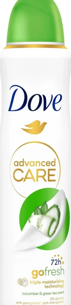 DOVE SPRAY ADVANCED CARE GO FRESH CUCUMBER&GREEN TEA 150 ML