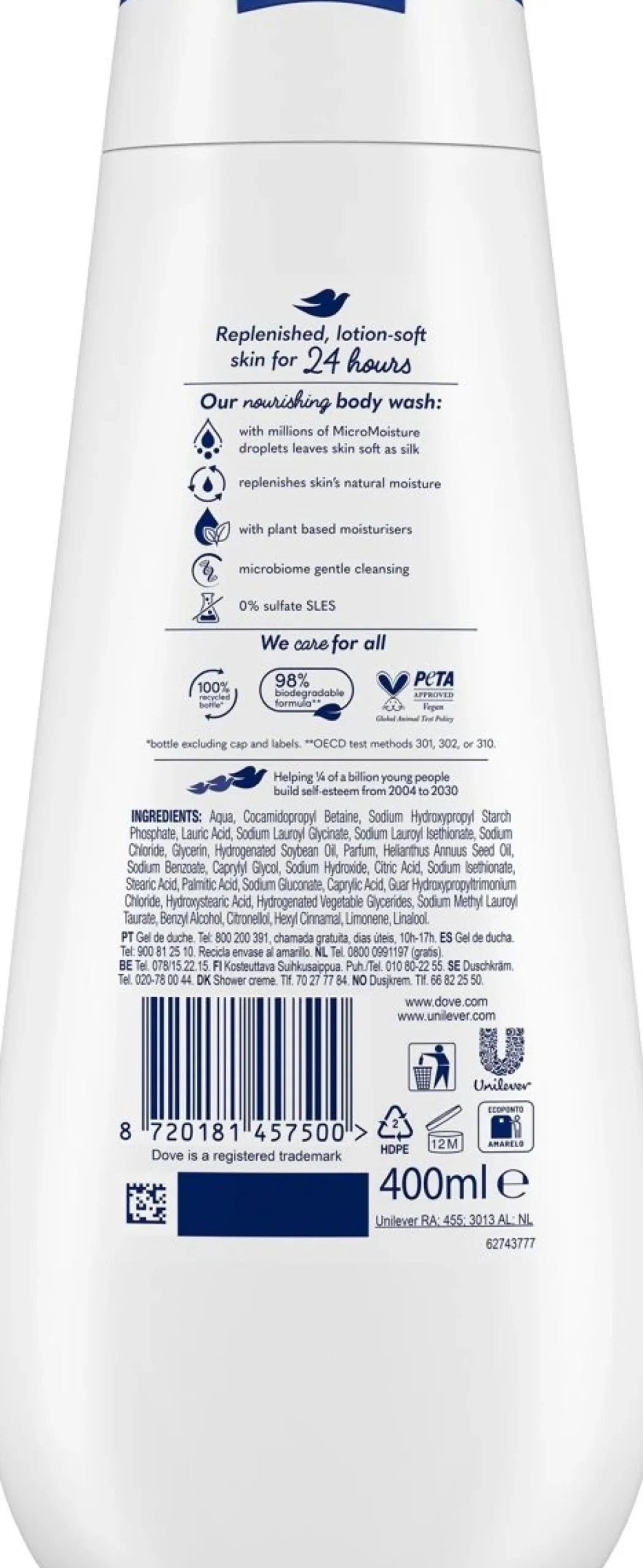 DOVE ADVANCED DEEPLY NOURISHING SUIHKUSAIPPUA 400 ML