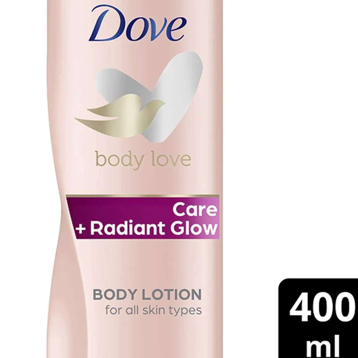 DOVE CARE + RADIANT GLOW BODY LOTION 400 ML