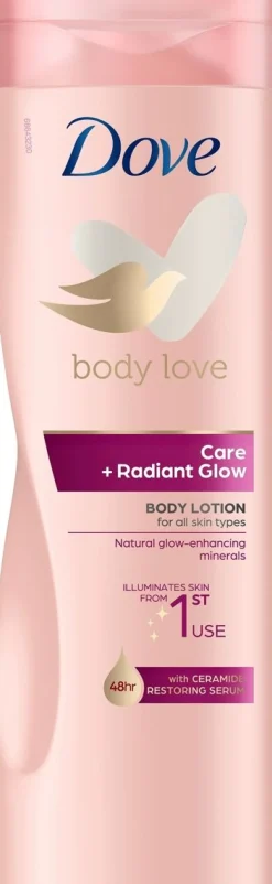 DOVE  CARE + RADIANT GLOW BODY LOTION 400 ML
