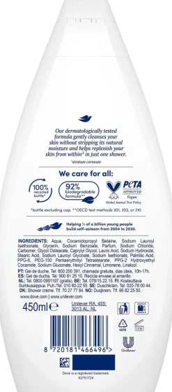 DOVE ESSENTIAL HYDRATE SUIHKUSAIPPUA 450 ML