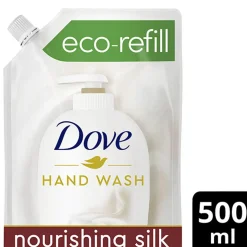 DOVE FINE SILK NESTESAIPPUA REFILL 500 ML
