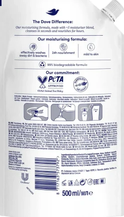 DOVE FINE SILK NESTESAIPPUA REFILL 500 ML