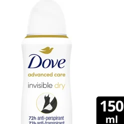 DOVE 72H ADVANCED CARE INVISIBLE DRY SPRAY 150 ML