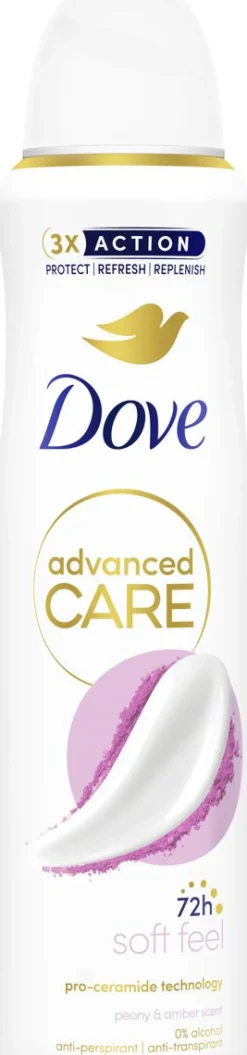 DOVE 72H ADVANCED CARE SOFT FEEL SPRAY 150 ML