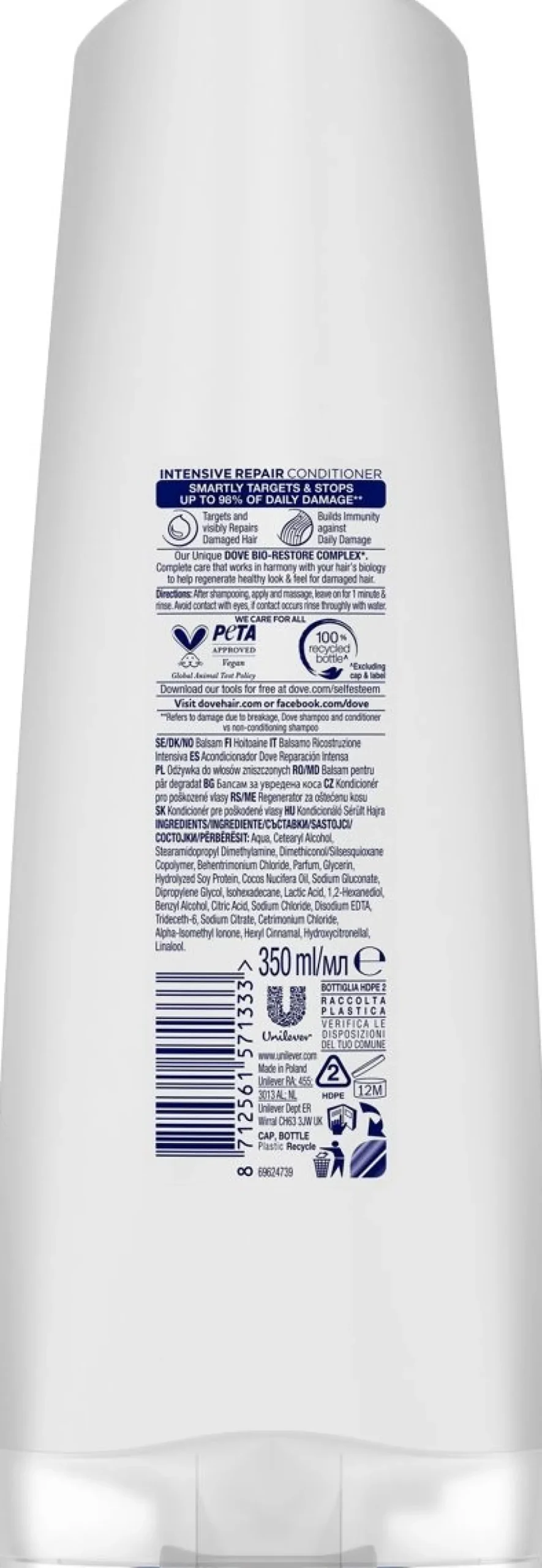 DOVE INTENSIVE REPAIR CONDITIONER 350 ML