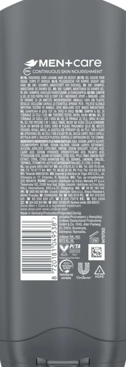DOVE MEN+CARE SPORT SUIHKUGEELI 250 ML