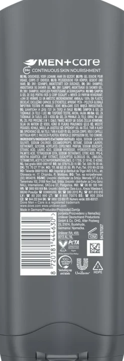 DOVE MEN+CARE SUIHKUSAIPPUA EUCALYPTUS+MINT 250 ML
