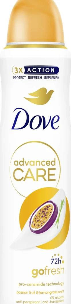 DOVE SPRAY ADVANCED CARE PASSION FRUIT&LEMONGRASS 150 ML