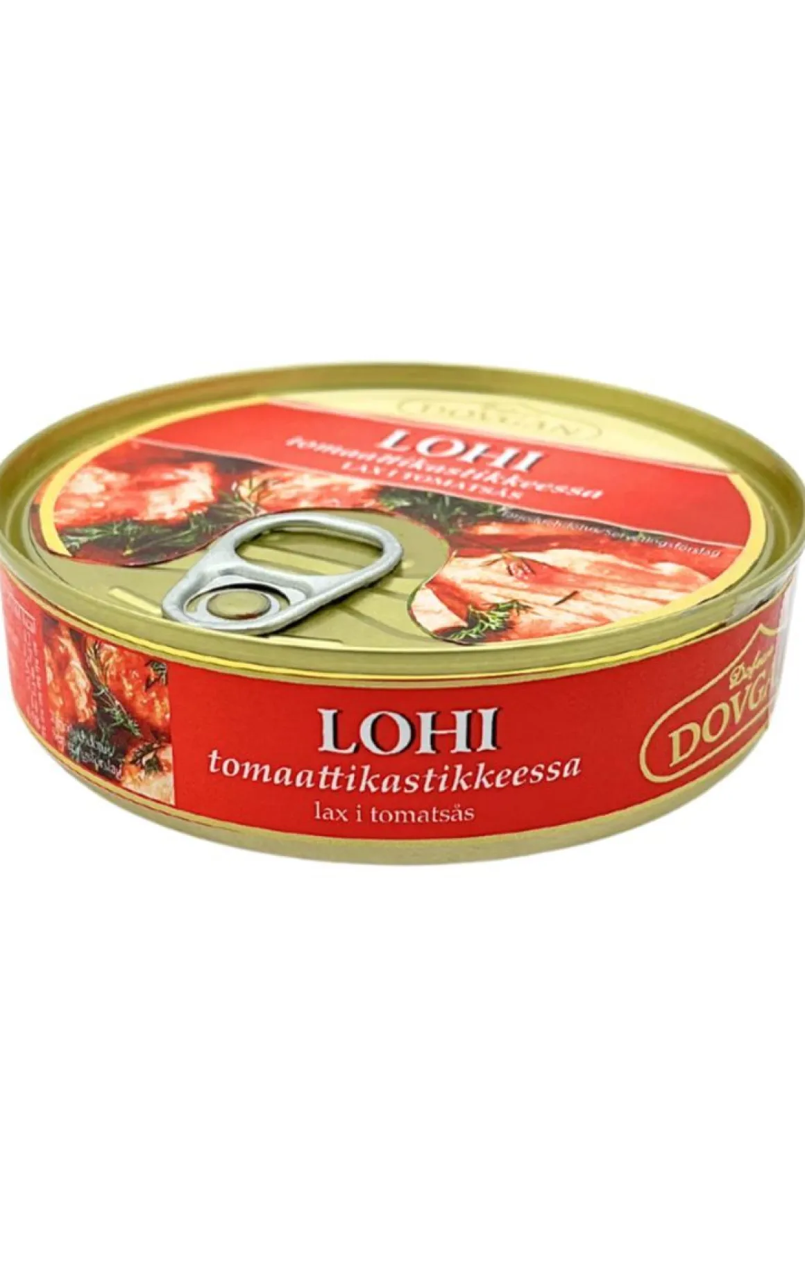 DOVGAN LOHI TOMAATTIKASTIKKEESSA 160 G
