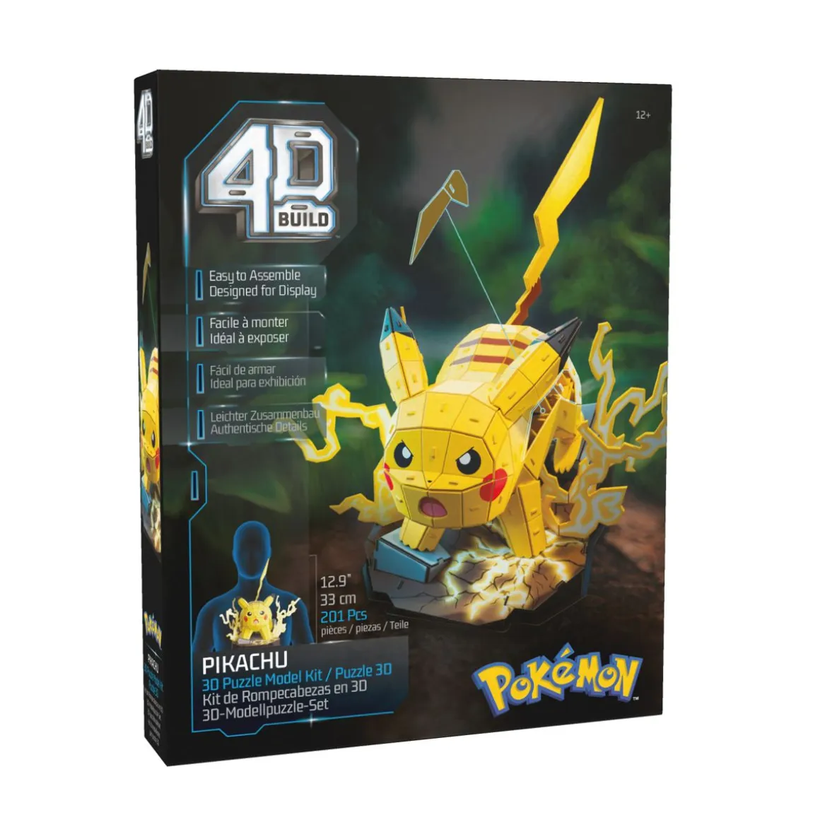 4D PUZZLES POKEMON 30 CM - PIKACHU