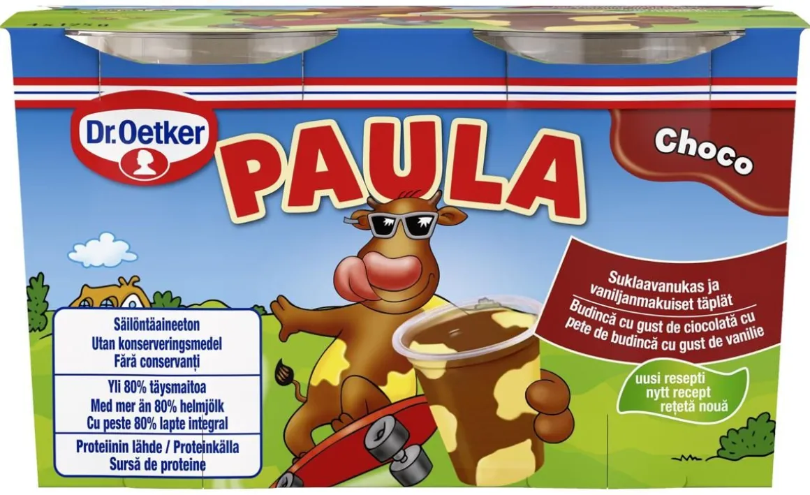 DR. OETKER PAULA SUKLAA-VANILJAVANUKAS 4*125G 500 G