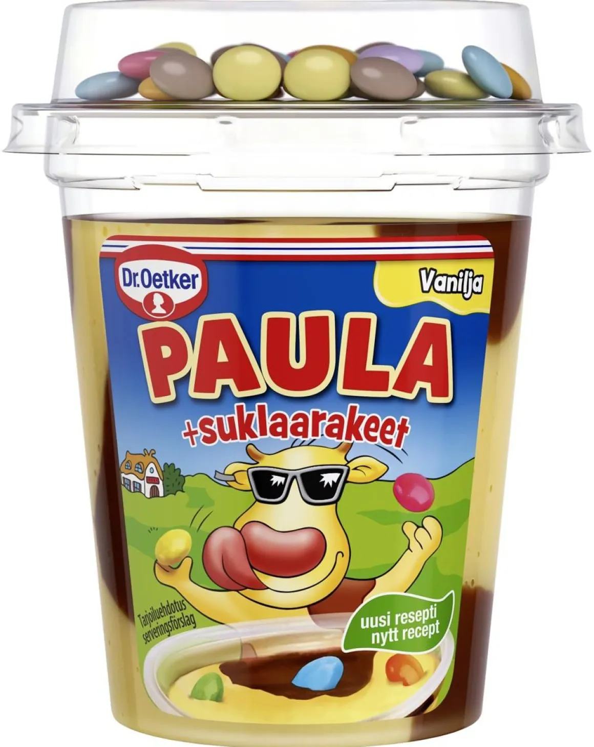 DR. OETKER PAULA VANILJA-SUKLAAVANUKAS+SUKLAARAKEET