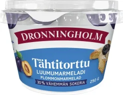 DRONNINGHOLM TÄHTITORTTU LUUMUMARMELADI VÄHEMMÄN SOKERIA 250