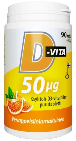 D-VITA 50  G VERIAPPELSIINI  90 KPL