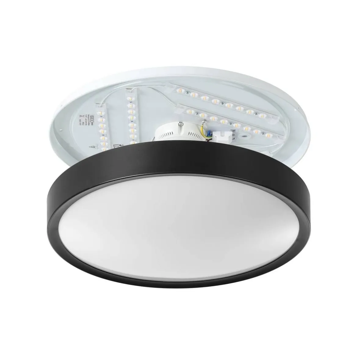 EGLO KATTOVALAISIN MUSURITA 44CM LED 6X5,5W MUSTA/VALKOINEN
