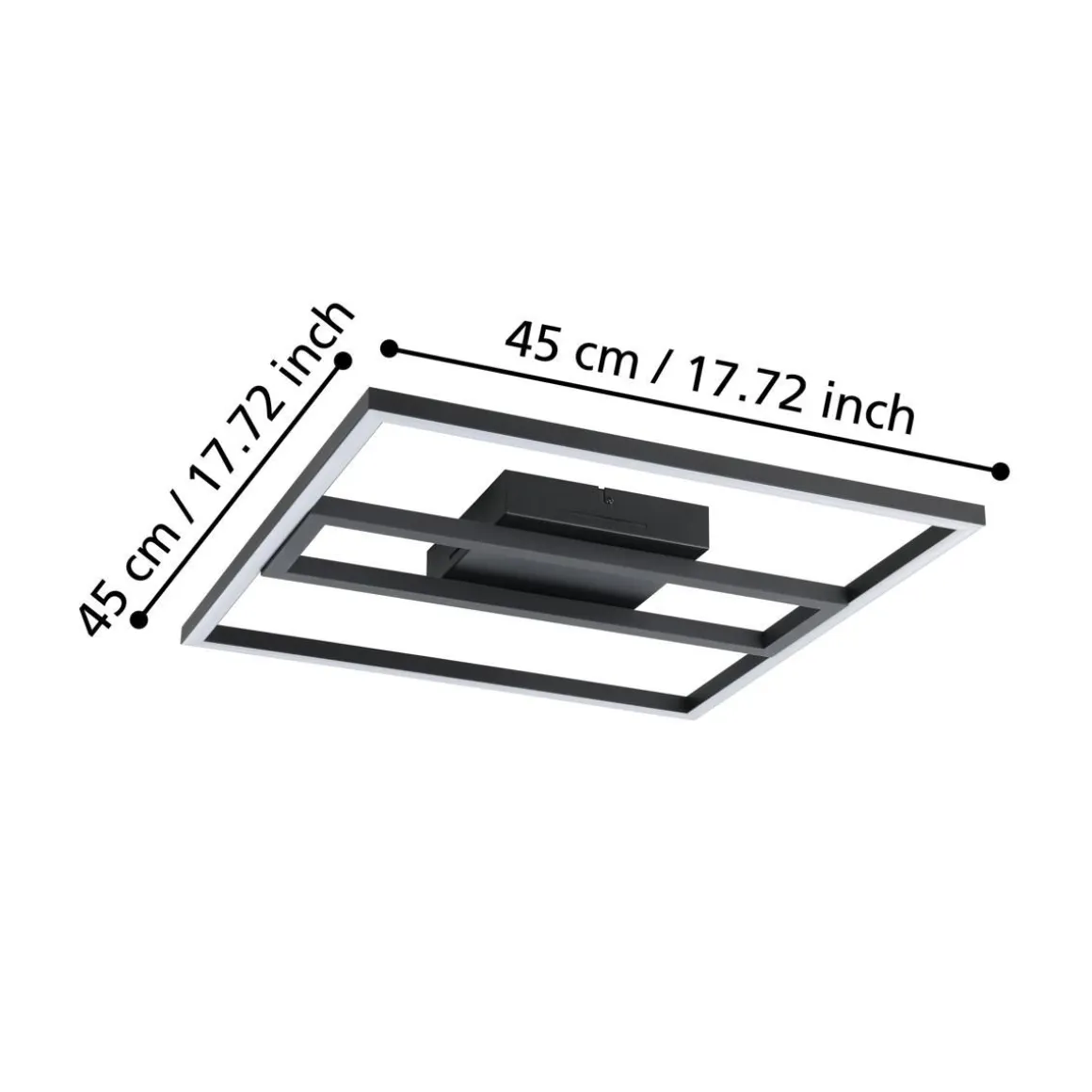 EGLO KATTOVALAISIN LED RGB/CCT CALAGRANO-Z MUSTA