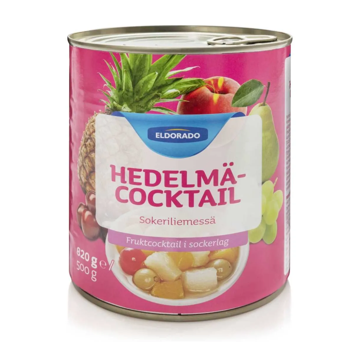 ELDORADO HEDELMÄCOCTAIL SOKERILIEMESSÄ 820/500G 500 G