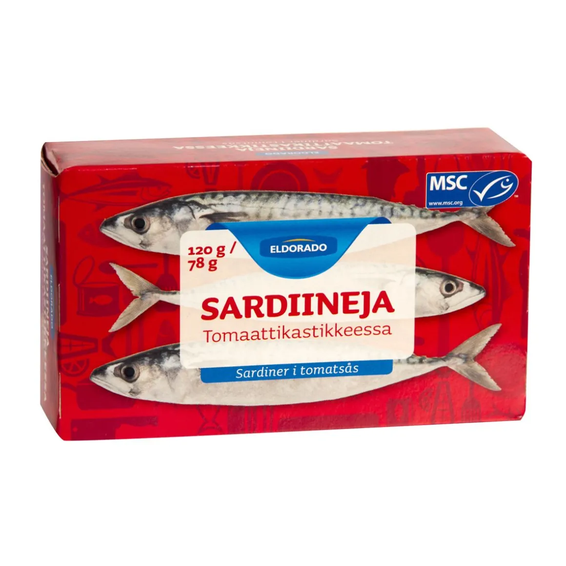 ELDORADO SARDIINEJA TOMAATTIKASTIKKEESSA 144/78G 78 G